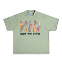 Oil Green choose your weapon Urban Heavy Tee - MaliasSmallBusiness