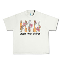 Pistachio choose your weapon Urban Heavy Tee - MaliasSmallBusiness