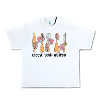 White choose your weapon Urban Heavy Tee - MaliasSmallBusiness