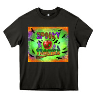 Asphalt spooky teacher Heavy Core Tee - BundleAndBundleShop