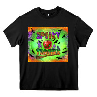 Black spooky teacher Heavy Core Tee - BundleAndBundleShop