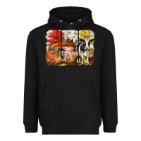 Black fall farm animals Heavyweight Hoodie - CowGirlArtShop
