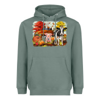Sage fall farm animals Heavyweight Hoodie - CowGirlArtShop