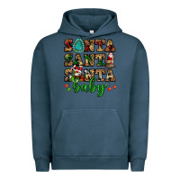 Pigment Midnight Navy santa santa santa baby Urban Hoodie - FaDigitalArtStudio