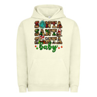Pigment Pistachio santa santa santa baby Urban Hoodie - FaDigitalArtStudio