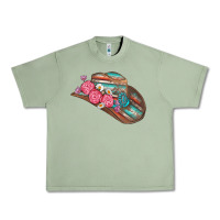 Oil Green cowboy hat Urban Heavy Tee - AdoDesignShop