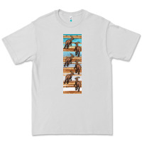 Dove Grey dinosaur parasaurolophus pen wrap Premium Tee - Artiststas