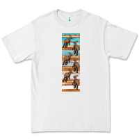 White dinosaur parasaurolophus pen wrap Premium Tee - Artiststas