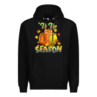 Black its the season softball Premium Hoodie - CowGirlArtShop