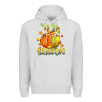Dove Grey its the season softball Premium Hoodie - CowGirlArtShop