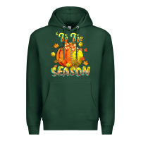 Sports Green its the season softball Premium Hoodie - CowGirlArtShop