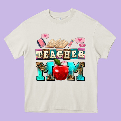 Teacher Mom Heavy Core Tee Designed By Adodesignshop