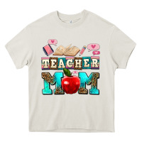 Cream teacher mom Heavy Core Tee - AdoDesignShop