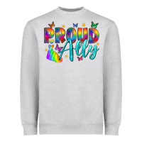 Heather Grey Western Proud Ally Heavyweight Sweatshirt - BundleAndBundleShop