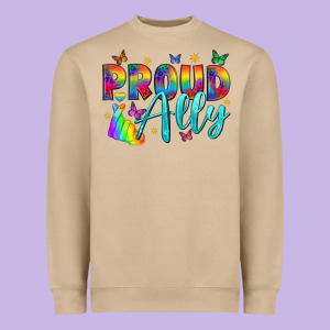 Western Proud Ally Heavyweight Sweatshirt Designed By Bundleandbundleshop