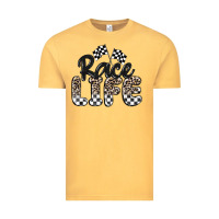 Vintage Mustard race life Vintage Tee - MaliasSmallBusiness