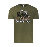 Vintage Olive race life Vintage Tee - MaliasSmallBusiness
