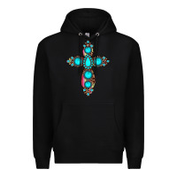 Black gemstone cross Premium Hoodie - JahusDesignShop