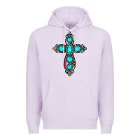 Lilac gemstone cross Premium Hoodie - JahusDesignShop