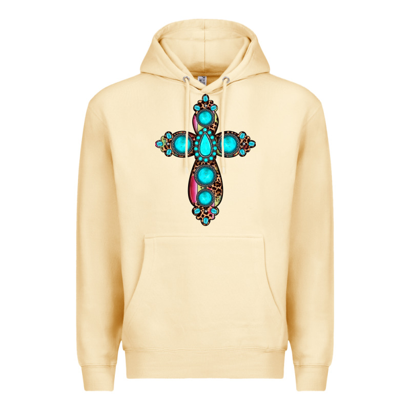 Gemstone Cross Premium Hoodie by JahusDesignShop | Teevron
