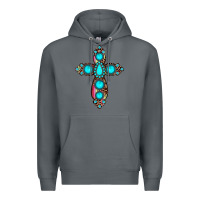 Rock gemstone cross Premium Hoodie - JahusDesignShop