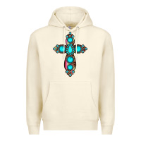 Sandshell gemstone cross Premium Hoodie - JahusDesignShop