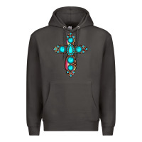 Smoke gemstone cross Premium Hoodie - JahusDesignShop