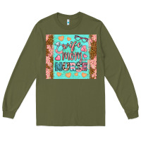 Army Green Wife Mom Nurse Tumbler Long Sleeve Tee - BundleAndBundleShop