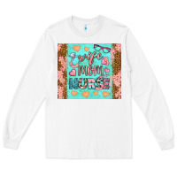 White Wife Mom Nurse Tumbler Long Sleeve Tee - BundleAndBundleShop
