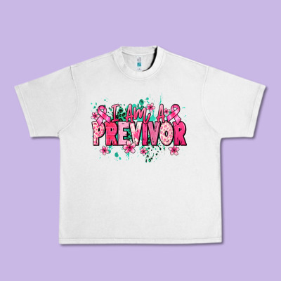 I Am A Previvor Urban Heavy Tee Designed By Nancycooperartshop