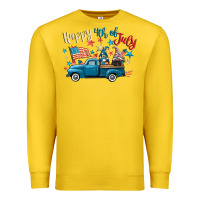 Lemon happy 4th of july gnome truck Premium Sweatshirt - CowGirlArtShop