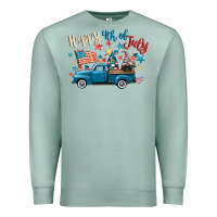 Seafoam happy 4th of july gnome truck Premium Sweatshirt - CowGirlArtShop
