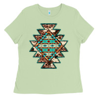 Matcha cowhide leopard gemstone aztec Ladies Tee - JahusDesignShop