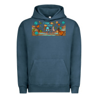 Pigment Midnight Navy i think i love fall most of all libbey glass Urban Hoodie - BundleAndBundleShop