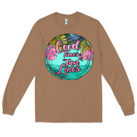 Toasted Coconut good times and tan lines Long Sleeve Tee - JahusDesignShop