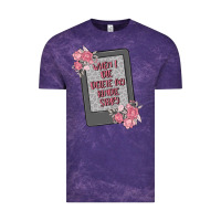 Cloud Purple when i die delete my kindle history Vintage Tee - MaliasSmallBusiness