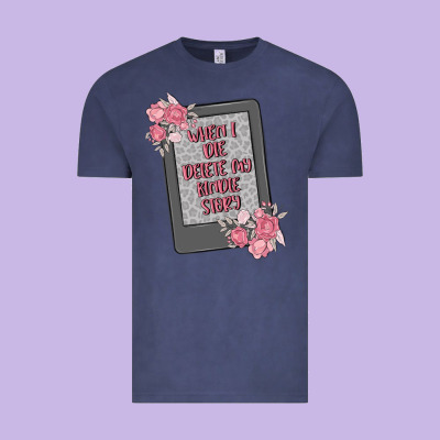 When I Die Delete My Kindle History Vintage Tee Designed By Maliassmallbusiness