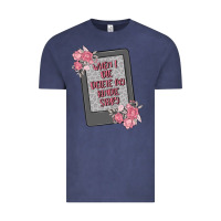 Vintage Denim when i die delete my kindle history Vintage Tee - MaliasSmallBusiness