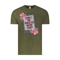 Vintage Olive when i die delete my kindle history Vintage Tee - MaliasSmallBusiness