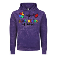 Cloud Purple love needs no words Vintage Hoodie - MaliasSmallBusiness