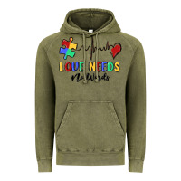 Vintage Olive love needs no words Vintage Hoodie - MaliasSmallBusiness