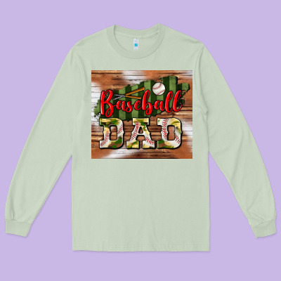 Baseball Dad Tumbler Long Sleeve Tee Designed By Bundleandbundleshop