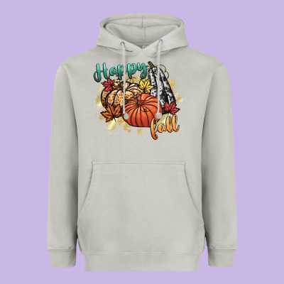 Happy Fall Heavyweight Hoodie Designed By Cowgirlartshop