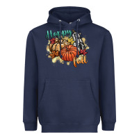 Navy happy fall Heavyweight Hoodie - CowGirlArtShop