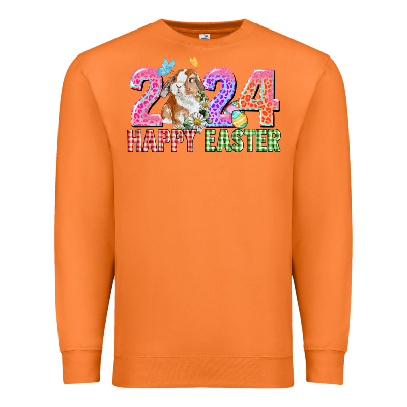 2024 Happy Easter Premium Sweatshirt by CowGirlArtShop | Teevron