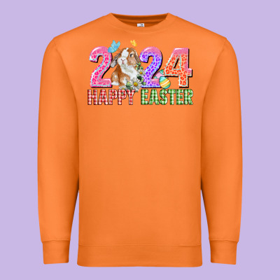 2024 Happy Easter Premium Sweatshirt Designed By Cowgirlartshop