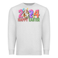 Oatmeal Heather 2024 happy easter Premium Sweatshirt - CowGirlArtShop