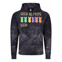 Cloud Black treat all peeps with kindness Vintage Hoodie - MaliasSmallBusiness