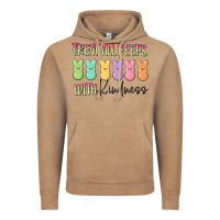 Vintage Coffee treat all peeps with kindness Vintage Hoodie - MaliasSmallBusiness