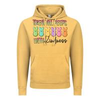 Vintage Mustard treat all peeps with kindness Vintage Hoodie - MaliasSmallBusiness